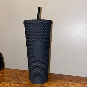 Venti Reusable Starbucks Matte Black Studded Cup